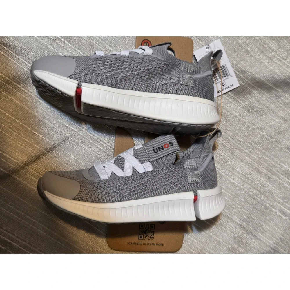 UNOS by SZ Neillium Kids Gray Knit Expandable Sneakers Size 3 10.5C-11C